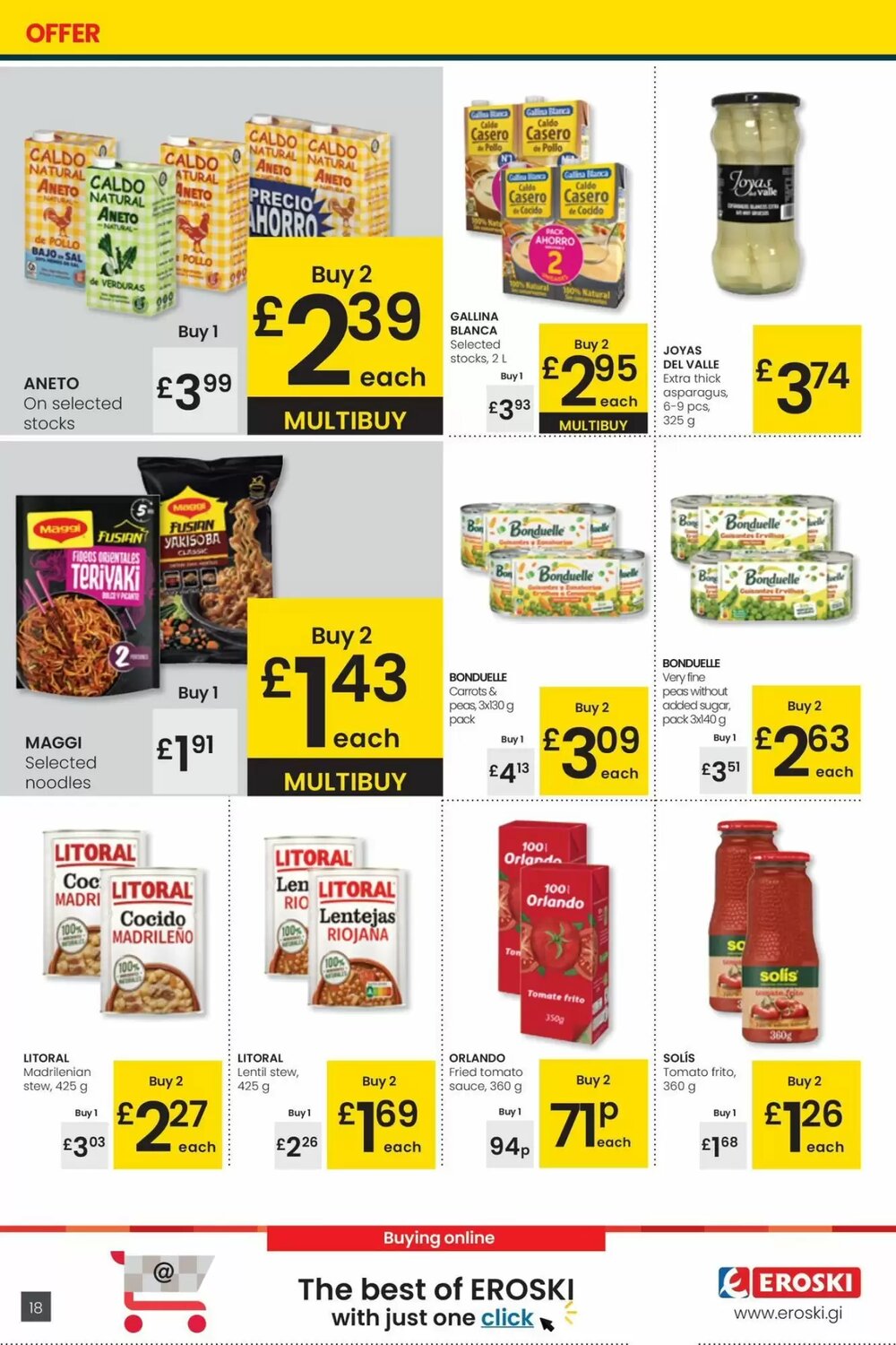 Folleto promocional de Eroski válido desde el 26/02/2026 - Página 18.