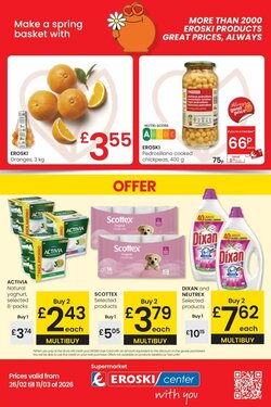 Folleto promocional de Eroski válido desde el 26/02/2026