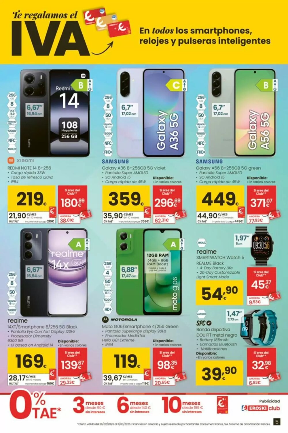 Folleto promocional de Eroski válido desde el 26/02/2026 - Página 5.