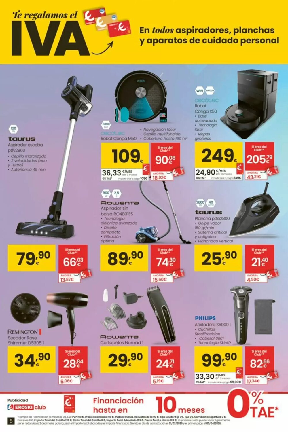 Folleto promocional de Eroski válido desde el 26/02/2026 - Página 8.