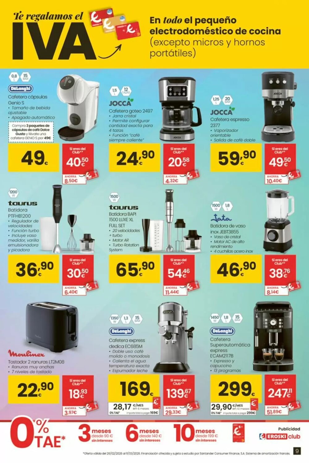 Folleto promocional de Eroski válido desde el 26/02/2026 - Página 9.