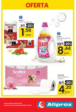 Folleto promocional de Aliprox válido desde el 26/02/2026