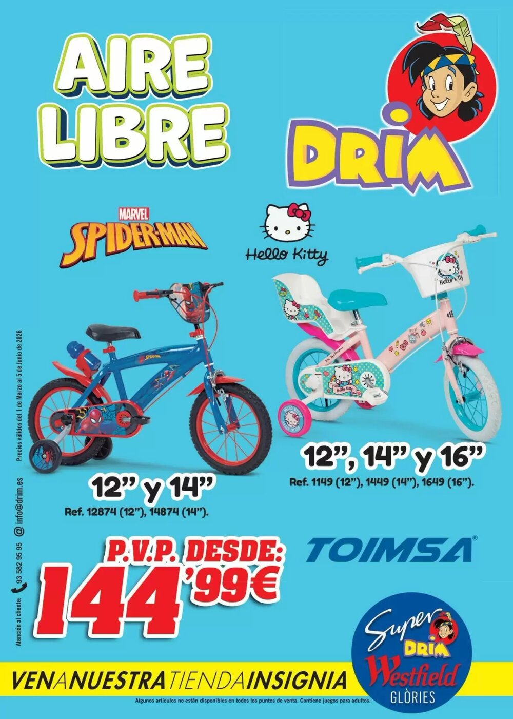 Folleto promocional de DRIM válido desde el 01/03/2026 - Página 1.