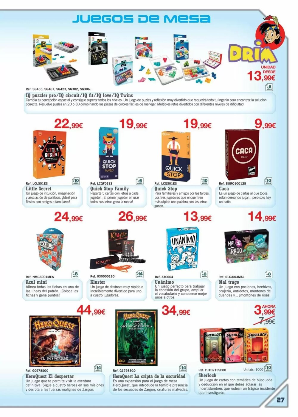 Folleto promocional de DRIM válido desde el 01/03/2026 - Página 27.