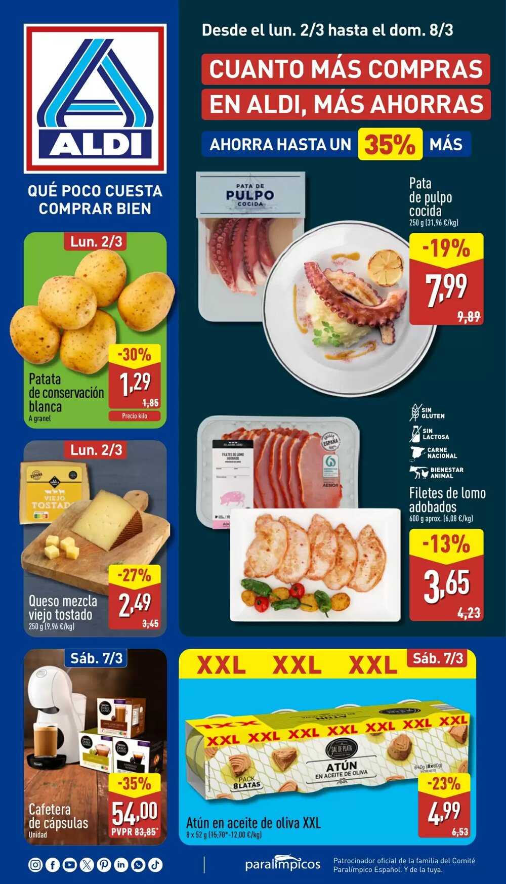 Folleto promocional de ALDI válido desde el 02/03/2026 - Página 1.