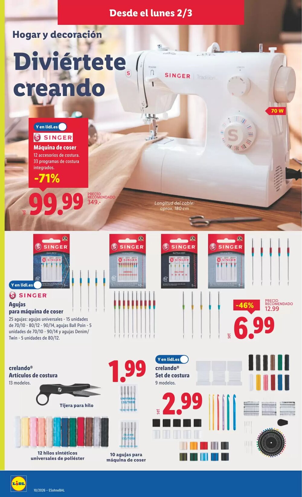 Folleto promocional de Lidl válido desde el 02/03/2026 - Página 12.