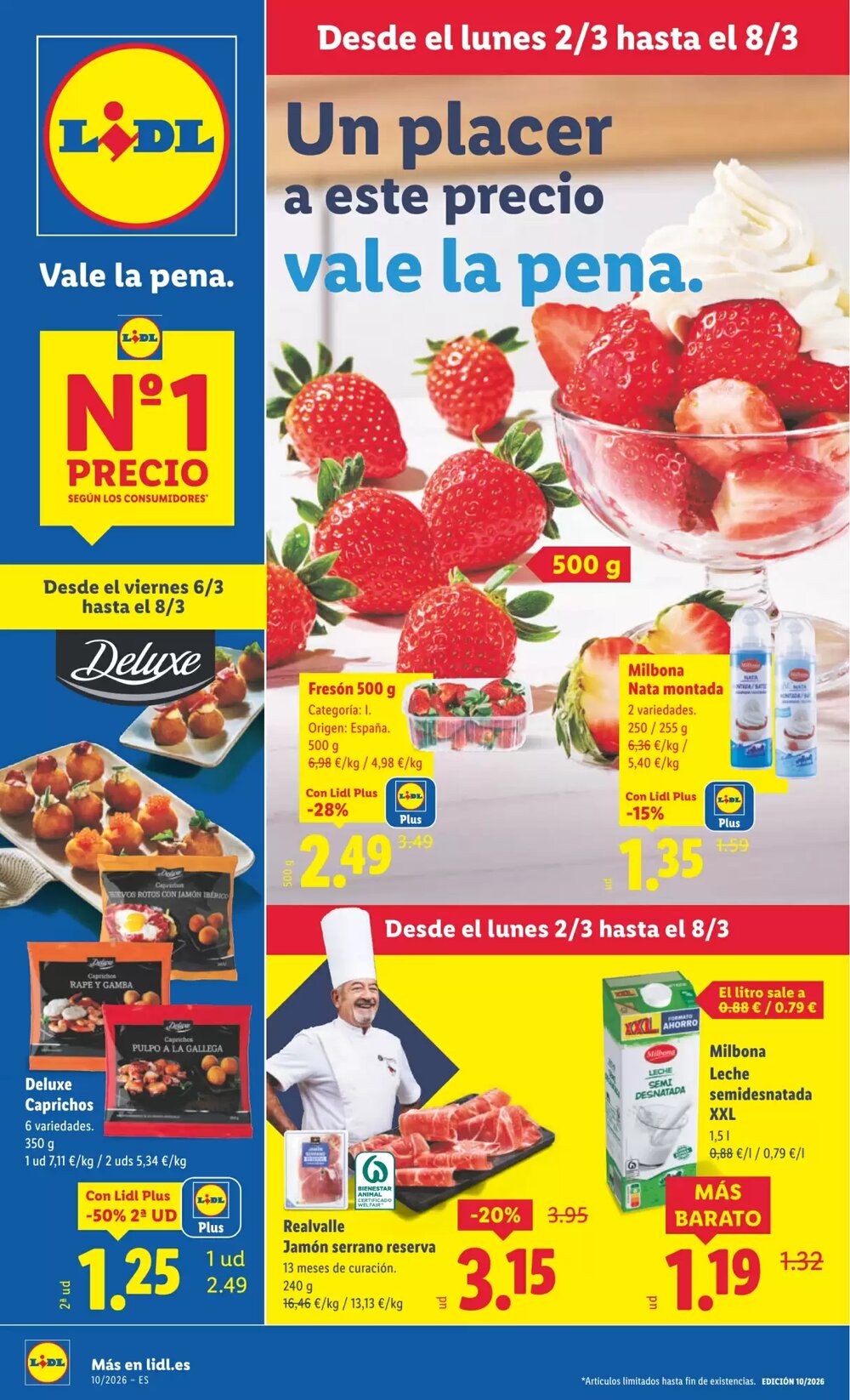 Folleto promocional de Lidl válido desde el 02/03/2026 - Página 1.
