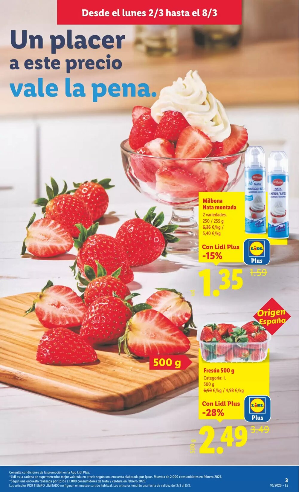 Folleto promocional de Lidl válido desde el 02/03/2026 - Página 3.