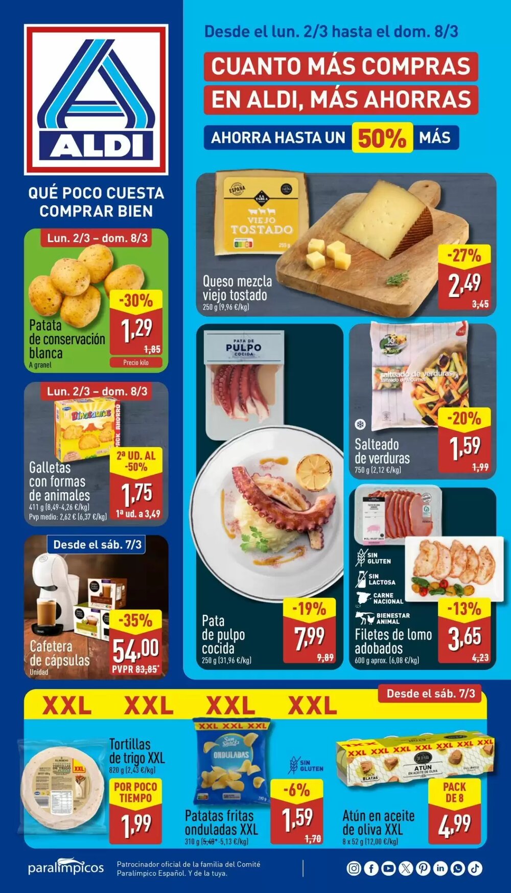 Folleto promocional de ALDI válido desde el 02/03/2026 - Página 1.
