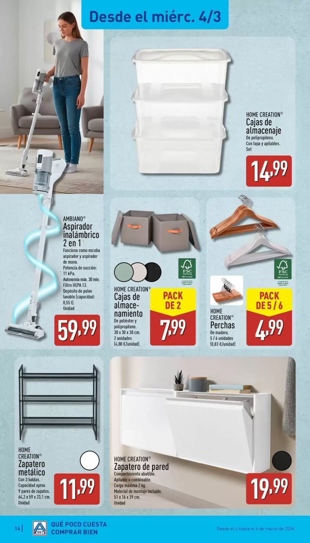 Folleto promocional de ALDI válido desde el 02/03/2026 - Página 14.