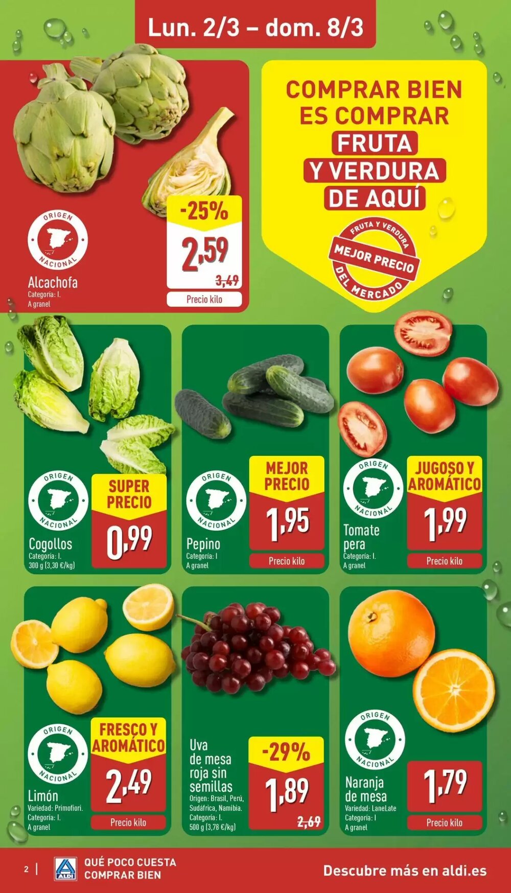 Folleto promocional de ALDI válido desde el 02/03/2026 - Página 2.