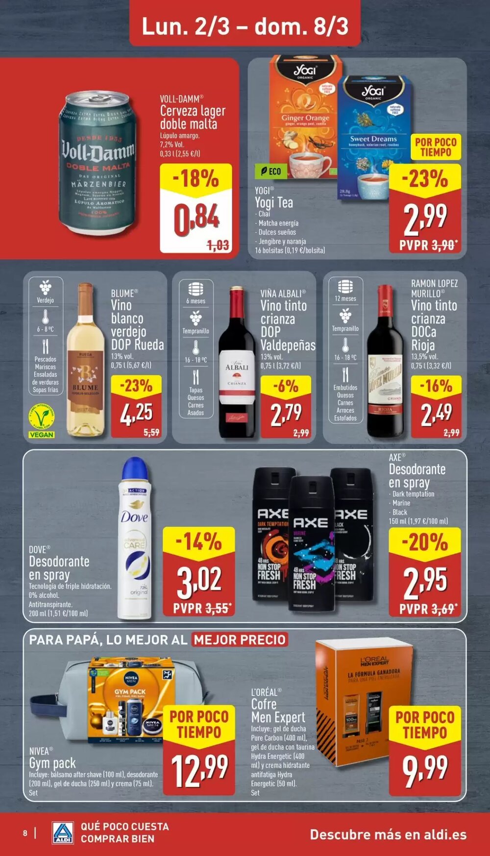 Folleto promocional de ALDI válido desde el 02/03/2026 - Página 8.