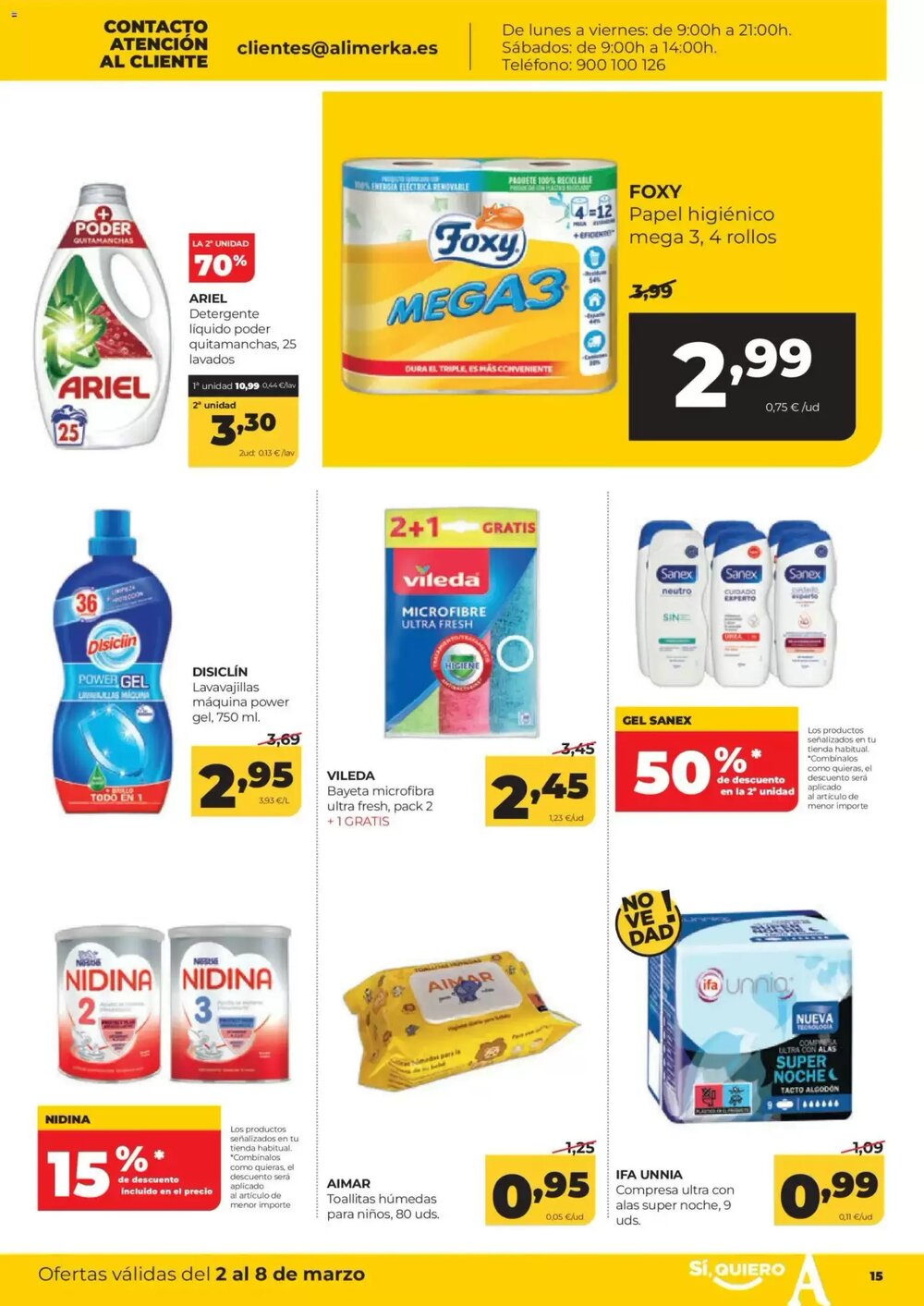 Folleto promocional de Alimerka válido desde el 02/03/2026 - Página 15.