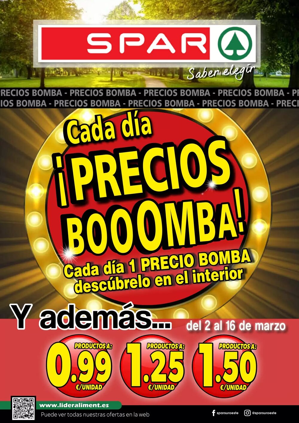 Folleto promocional de Spar válido desde el 02/03/2026 - Página 1.