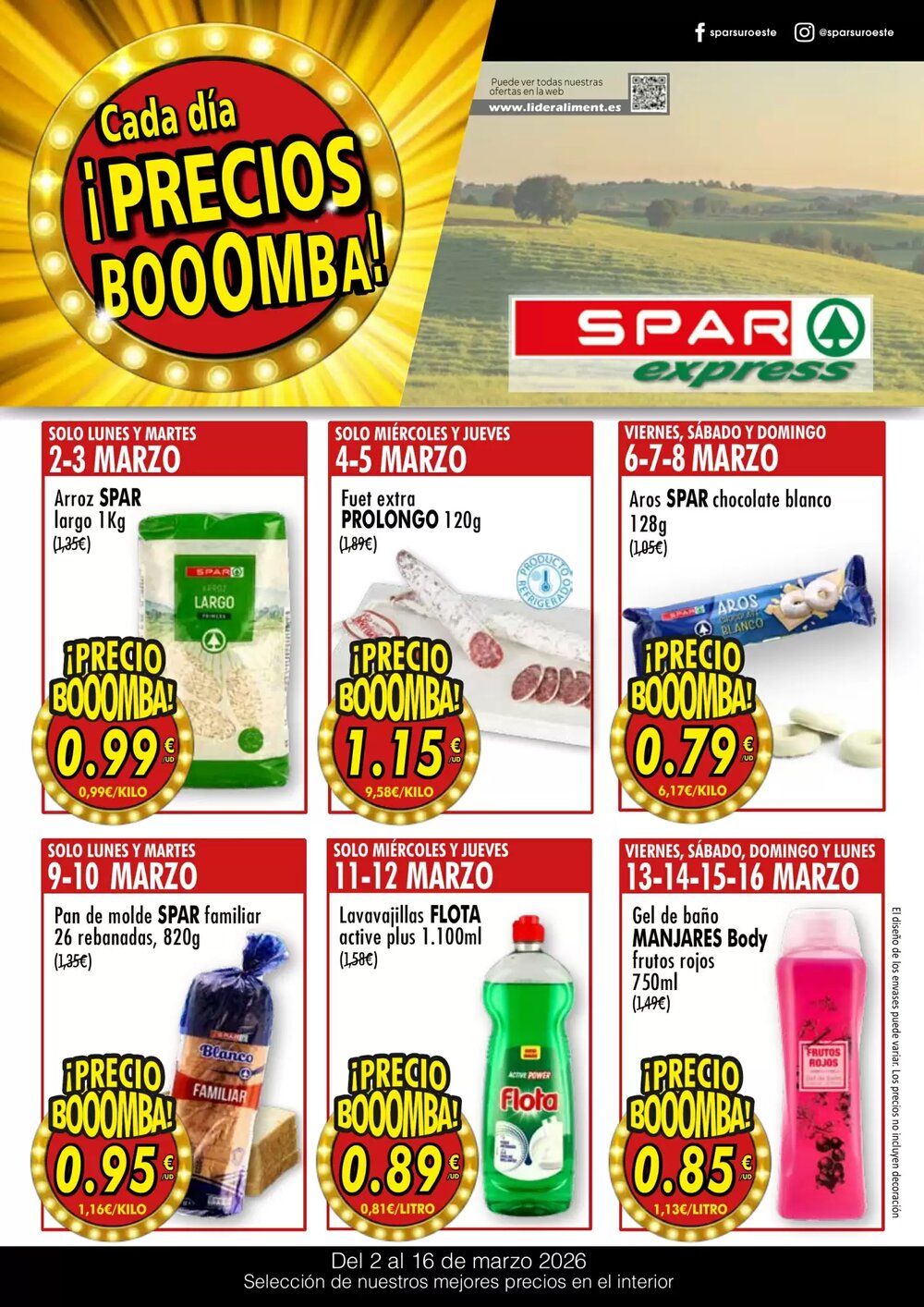 Folleto promocional de Spar válido desde el 02/03/2026 - Página 1.