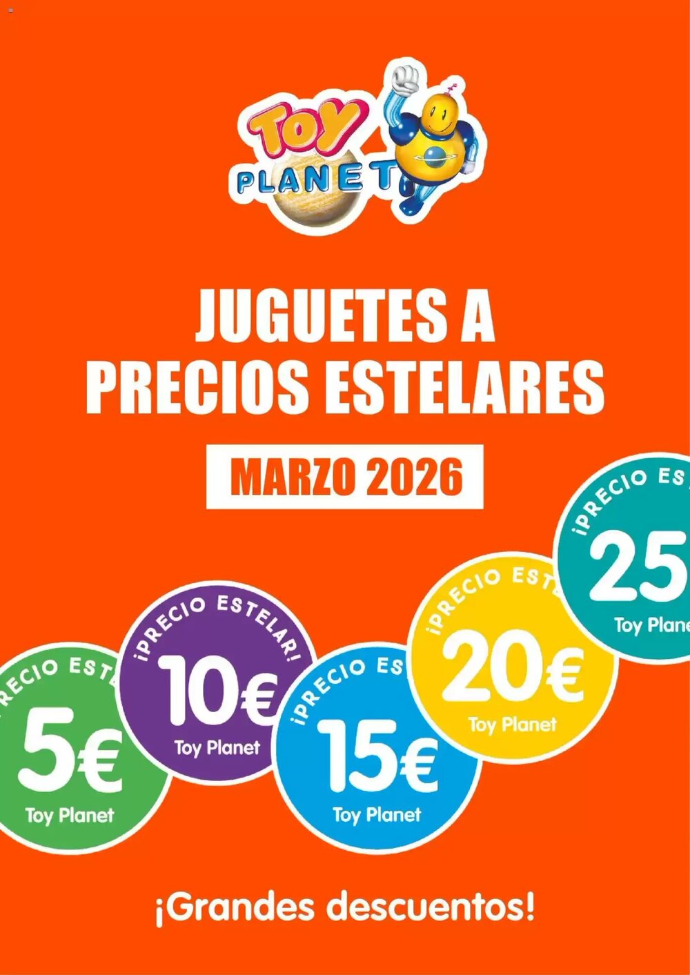 Folleto promocional de Toy Planet válido desde el 02/03/2026 - Página 1.