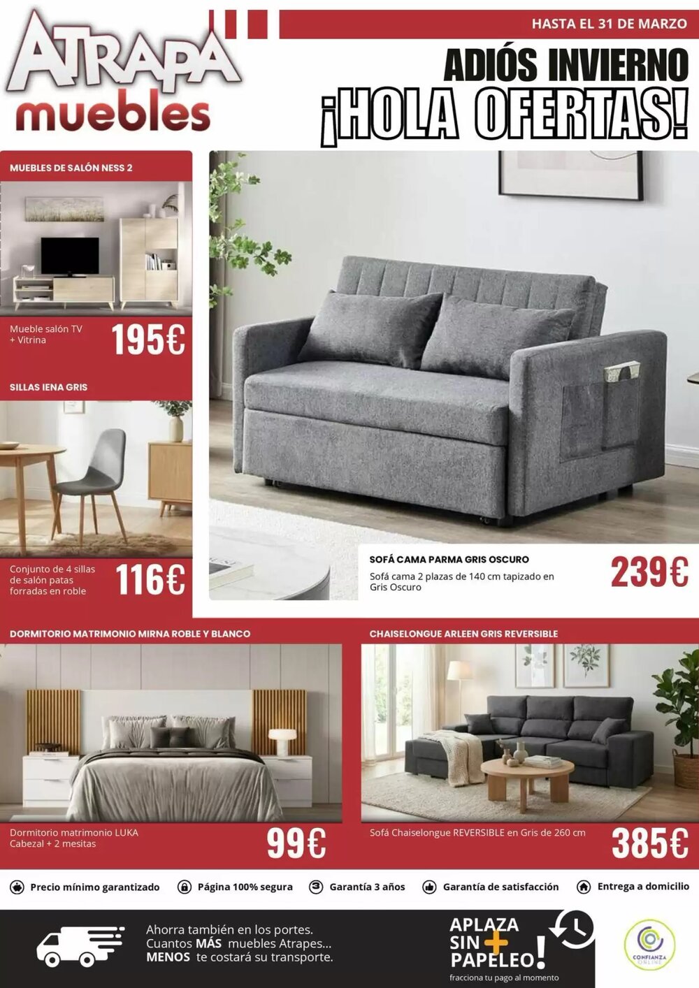 Folleto promocional de Atrapamuebles válido desde el 02/03/2026 - Página 1.