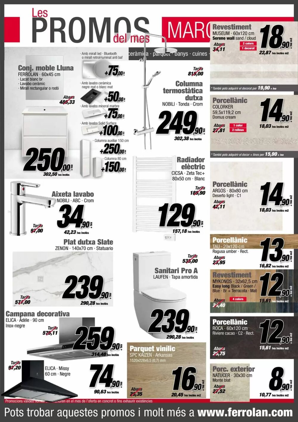 Folleto promocional de Ferrolan válido desde el 02/03/2026 - Página 1.