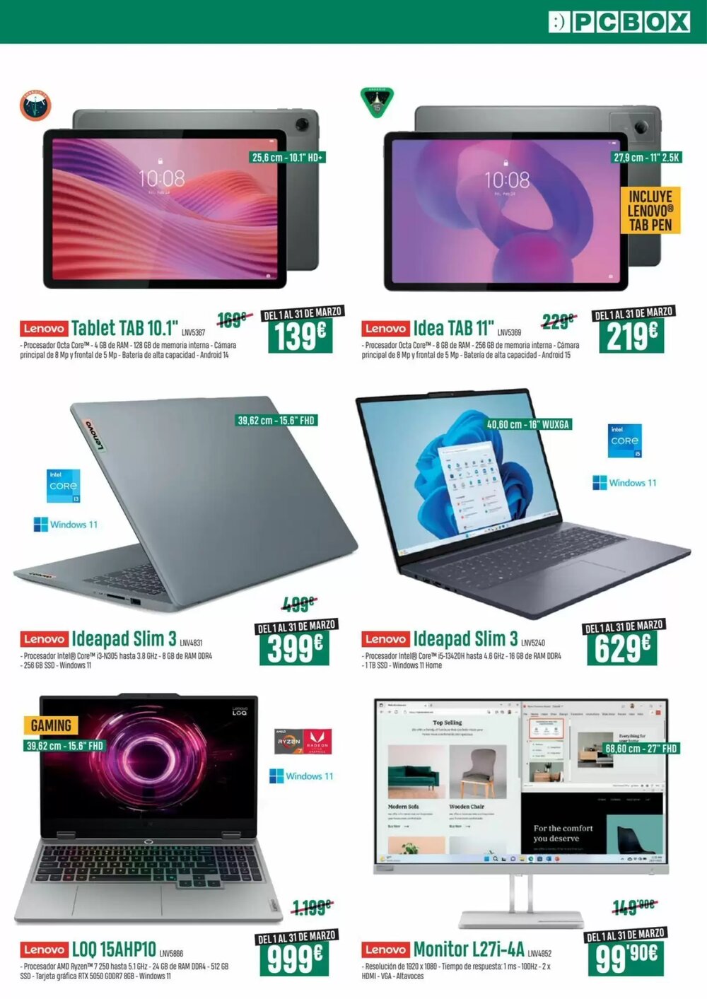 Folleto promocional de PCBox válido desde el 02/03/2026 - Página 3.