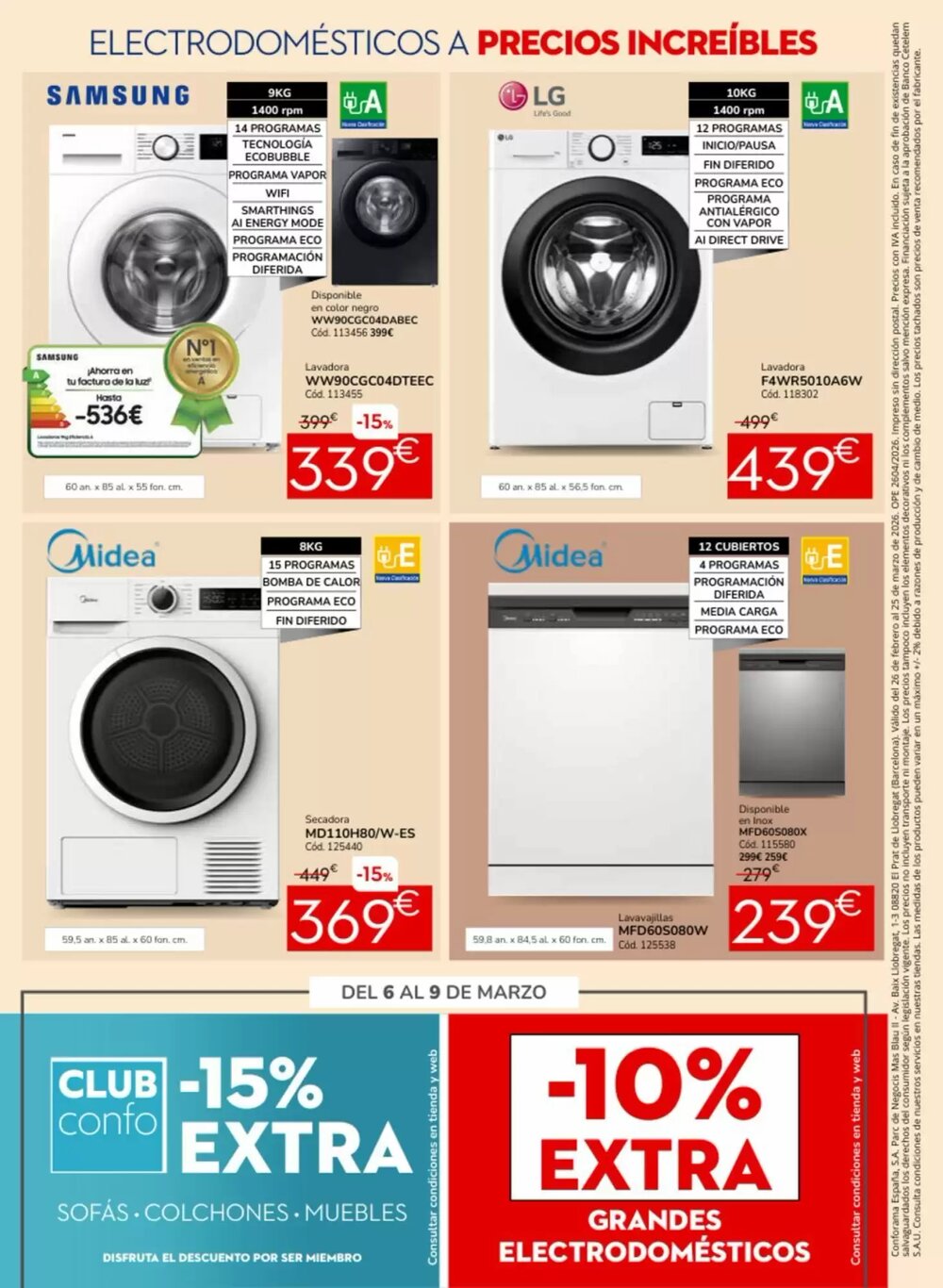 Folleto promocional de Conforama válido desde el 03/03/2026 - Página 16.