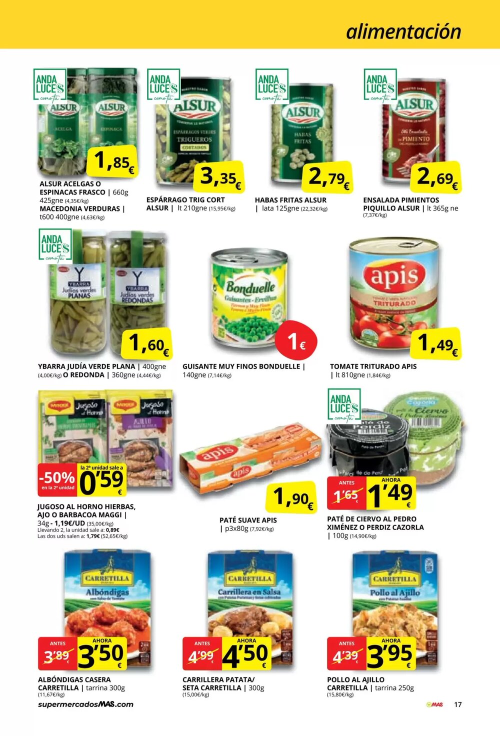 Folleto promocional de MAS válido desde el 03/03/2026 - Página 17.