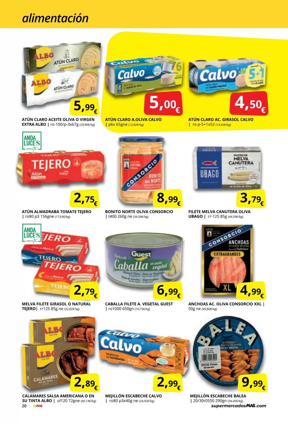 Folleto promocional de MAS válido desde el 03/03/2026 - Página 20.