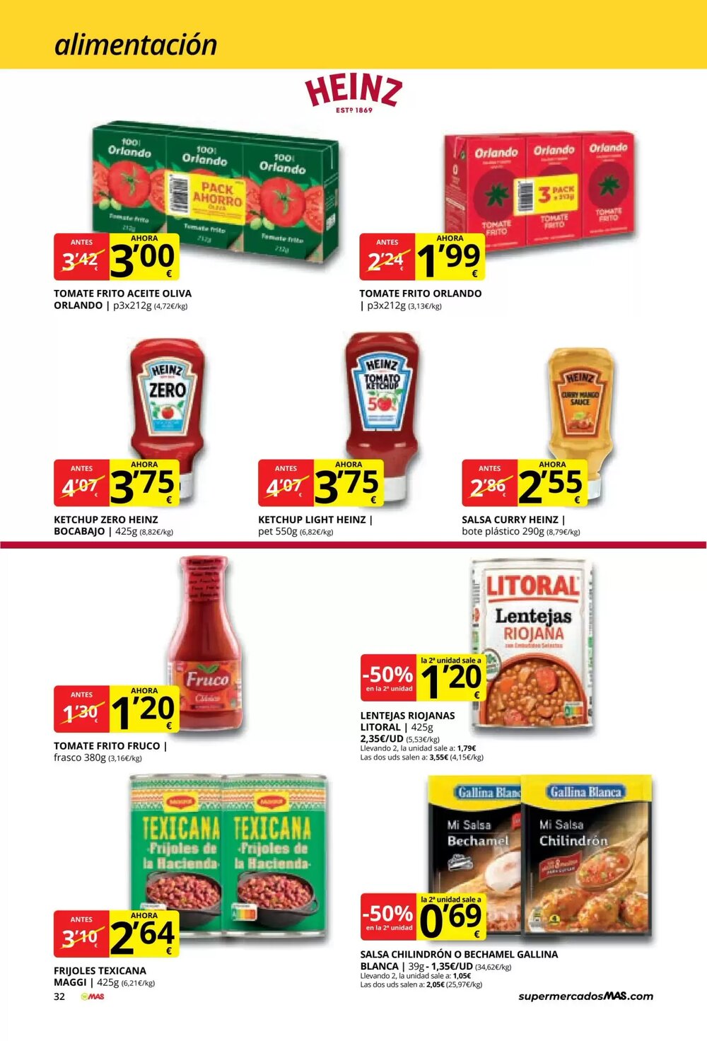 Folleto promocional de MAS válido desde el 03/03/2026 - Página 32.