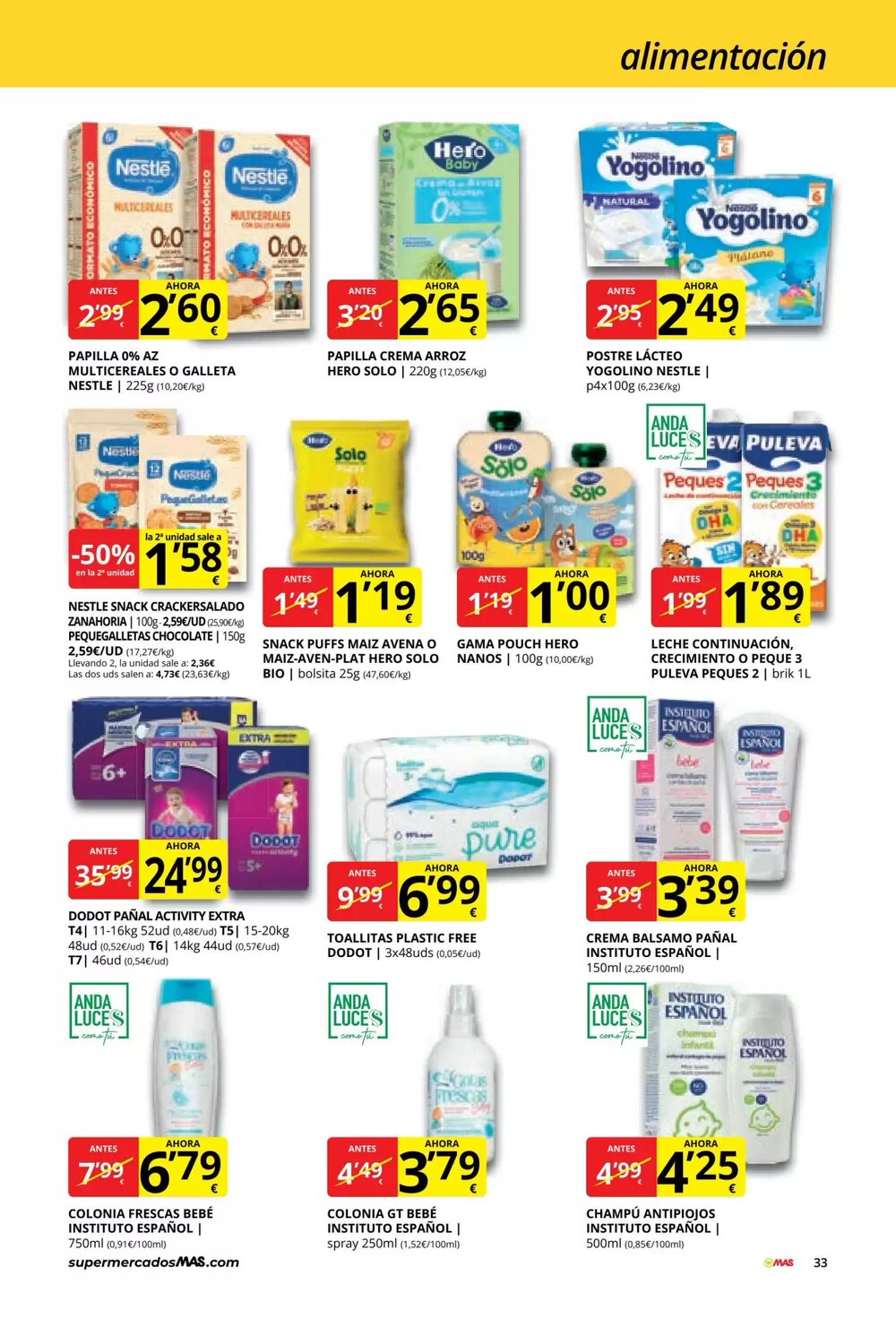 Folleto promocional de MAS válido desde el 03/03/2026 - Página 33.