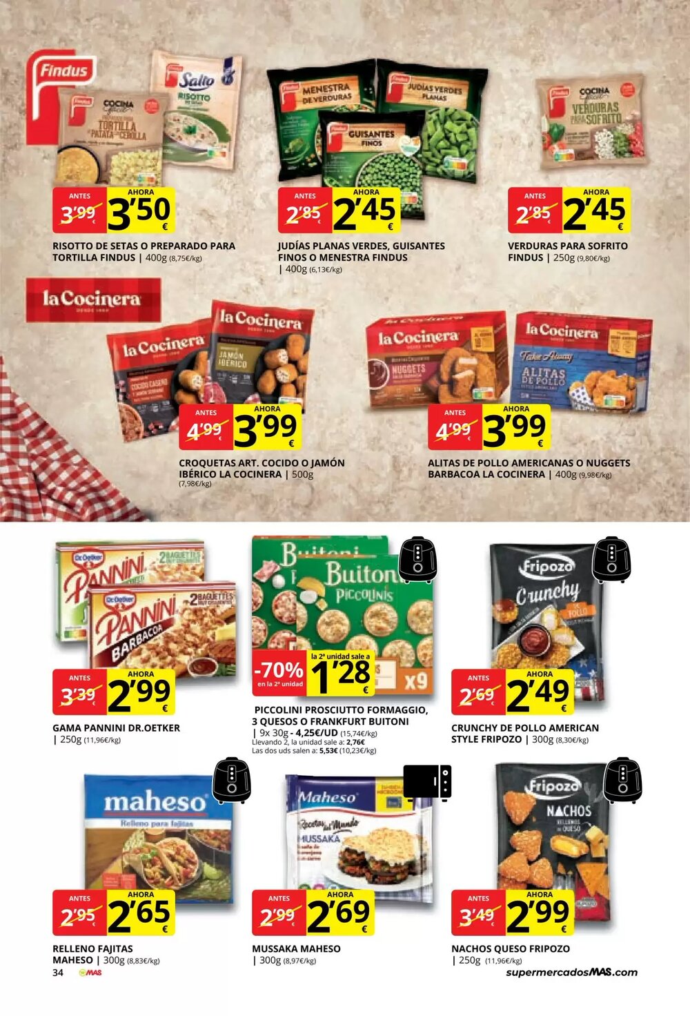 Folleto promocional de MAS válido desde el 03/03/2026 - Página 34.