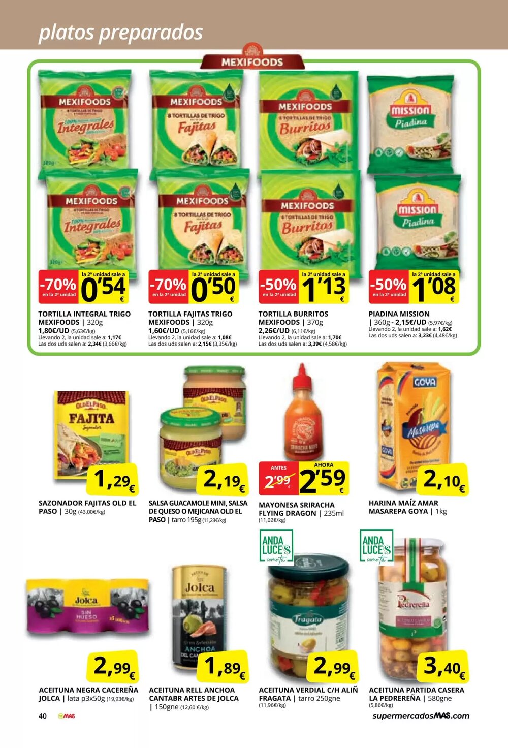 Folleto promocional de MAS válido desde el 03/03/2026 - Página 40.