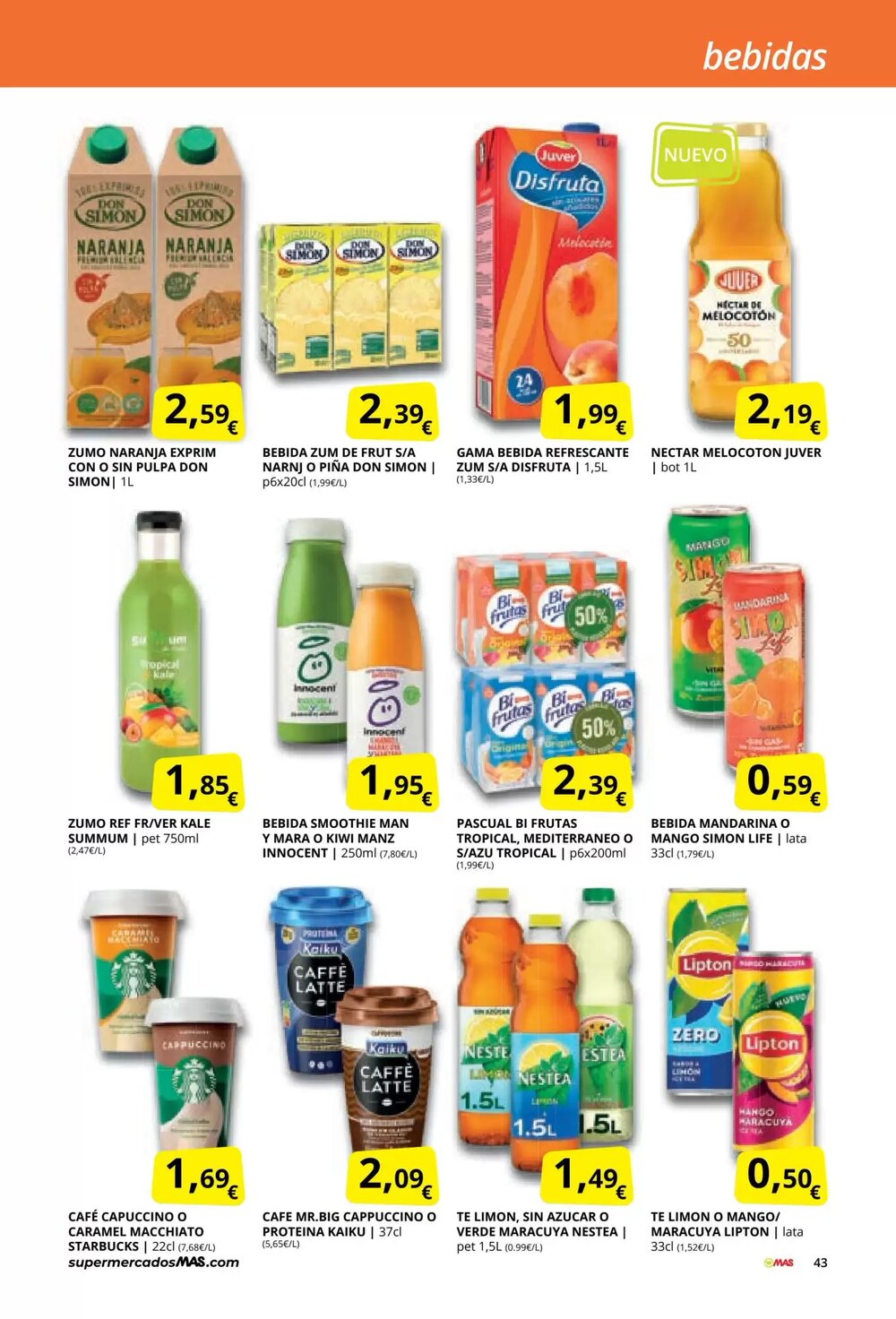 Folleto promocional de MAS válido desde el 03/03/2026 - Página 43.