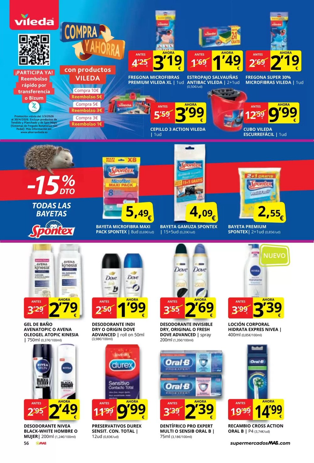 Folleto promocional de MAS válido desde el 03/03/2026 - Página 56.