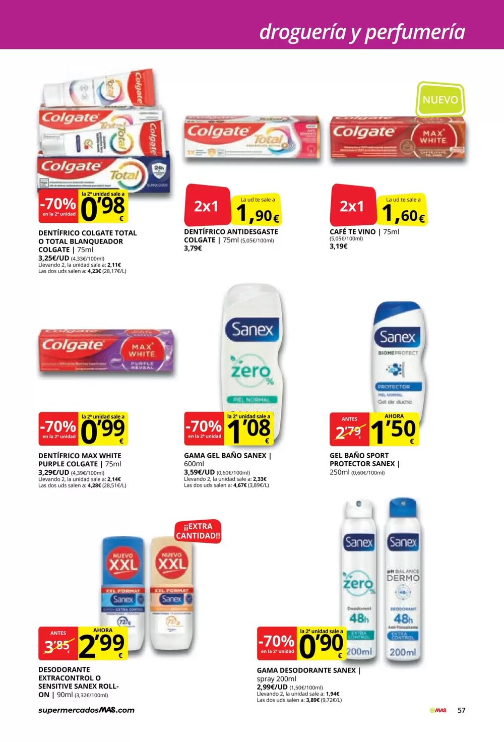 Folleto promocional de MAS válido desde el 03/03/2026 - Página 57.