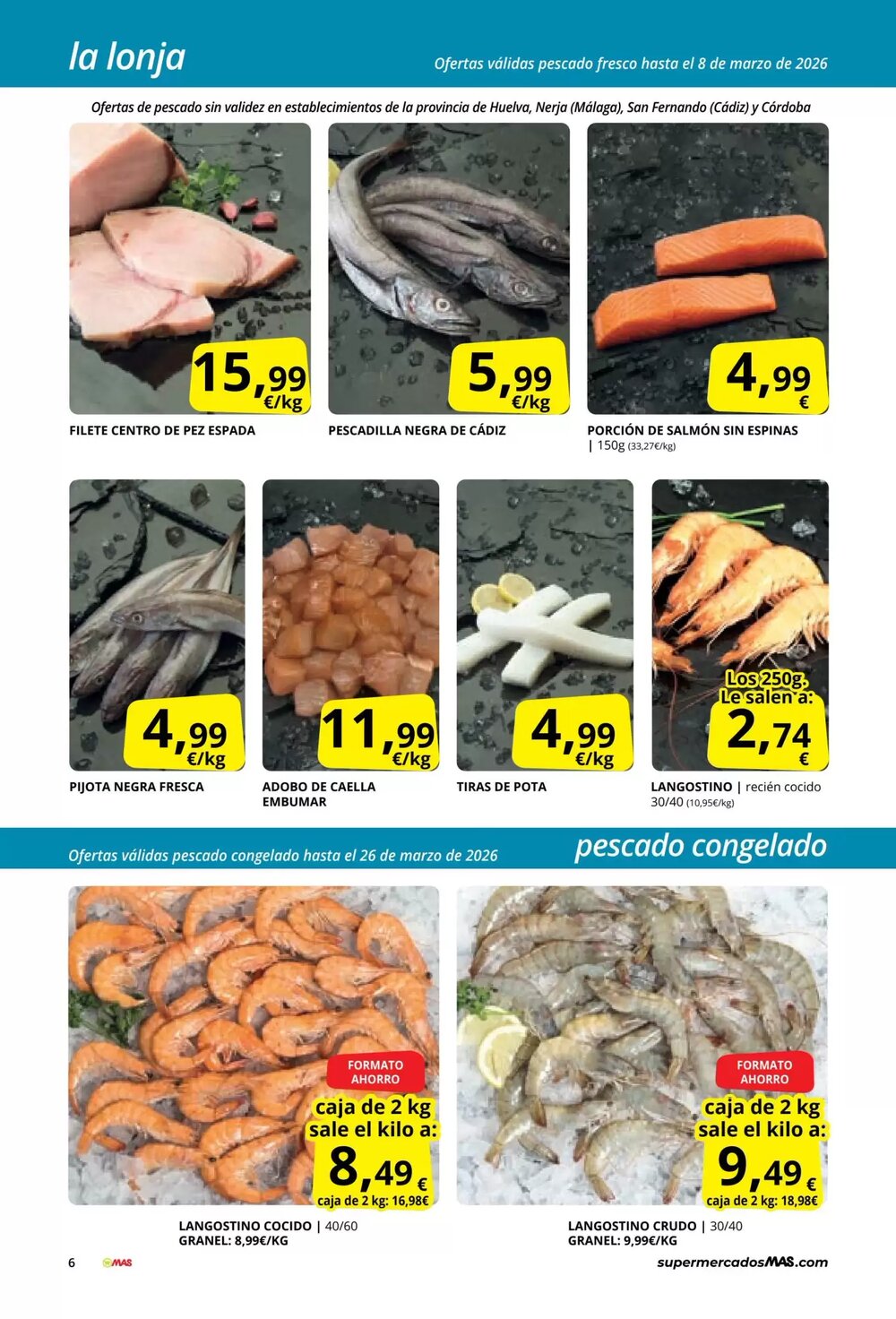 Folleto promocional de MAS válido desde el 03/03/2026 - Página 6.