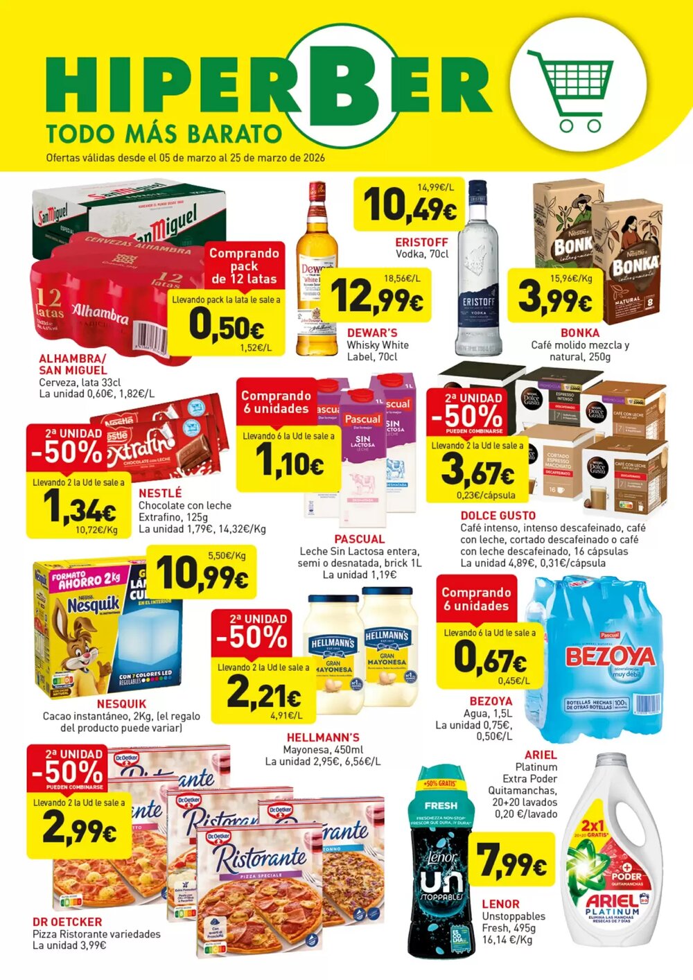 Folleto promocional de Hiperber válido desde el 05/03/2026 - Página 1.
