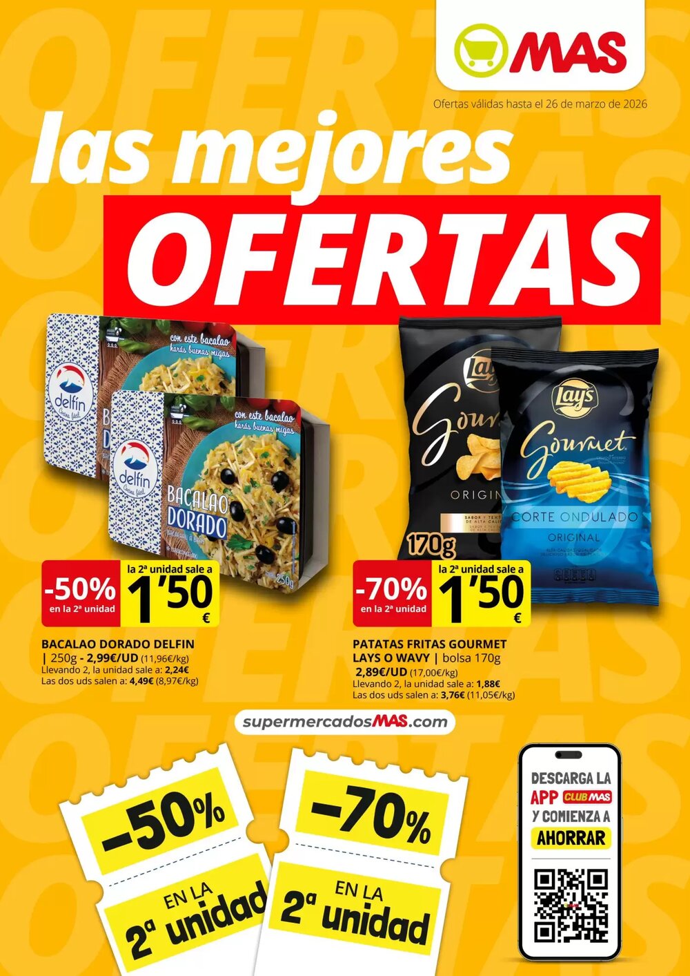 Folleto promocional de MAS válido desde el 05/03/2026 - Página 1.
