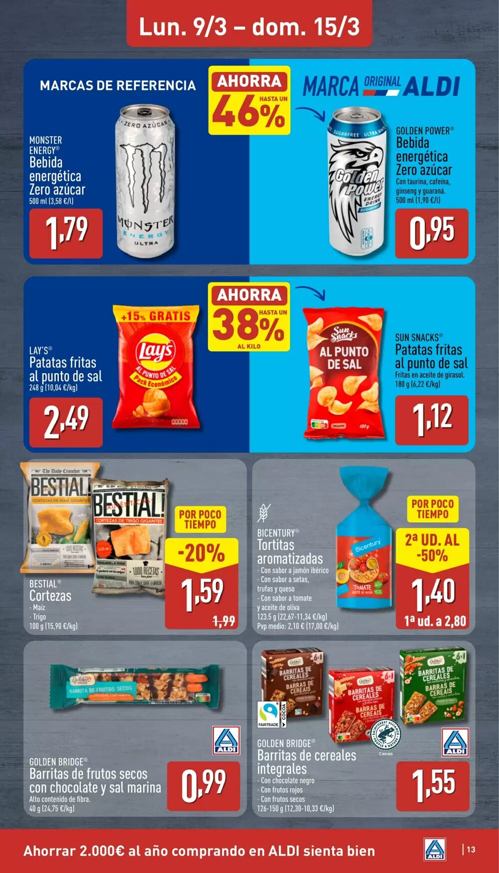 Folleto promocional de ALDI válido desde el 09/03/2026 - Página 13.
