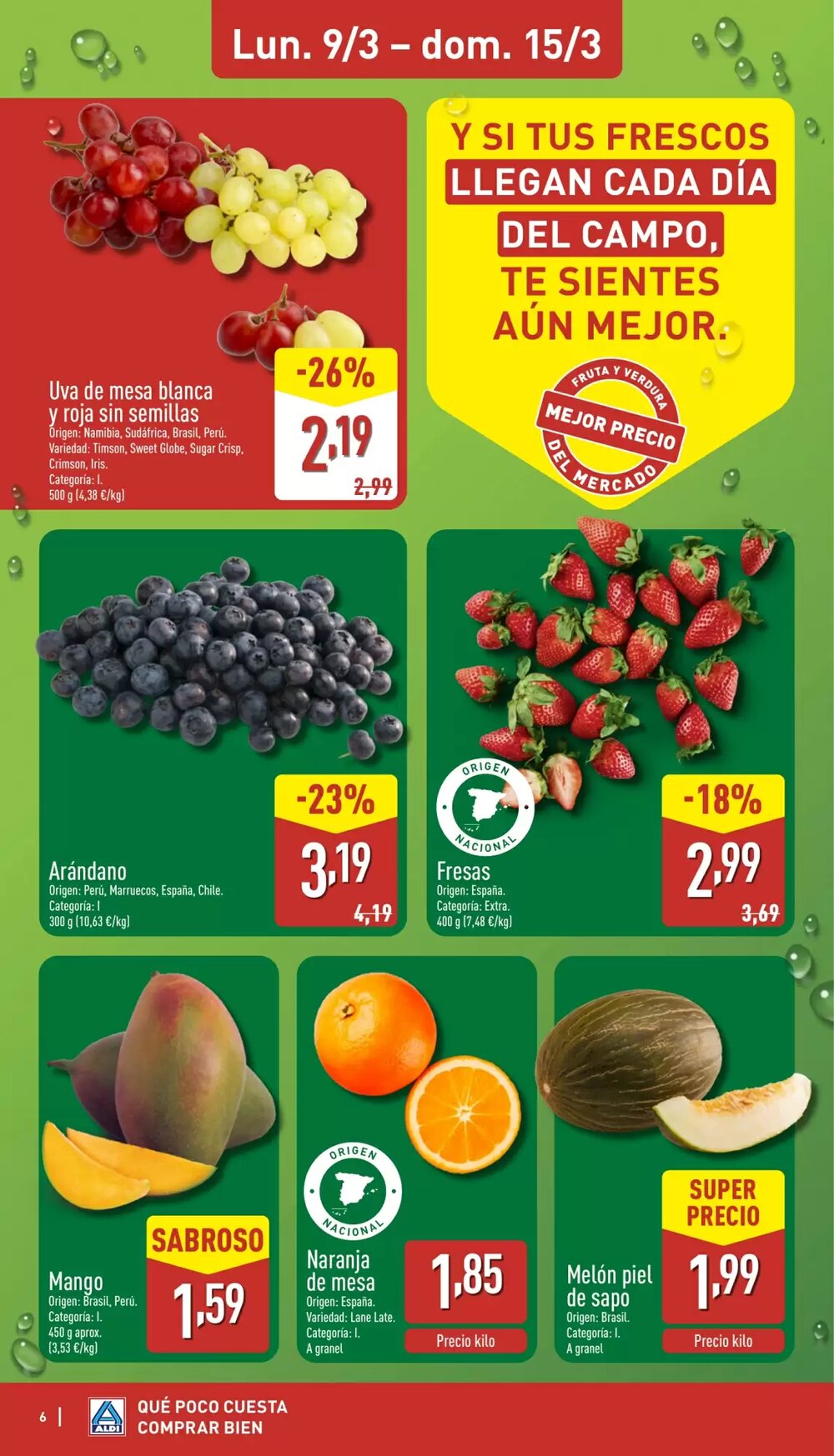 Folleto promocional de ALDI válido desde el 09/03/2026 - Página 6.