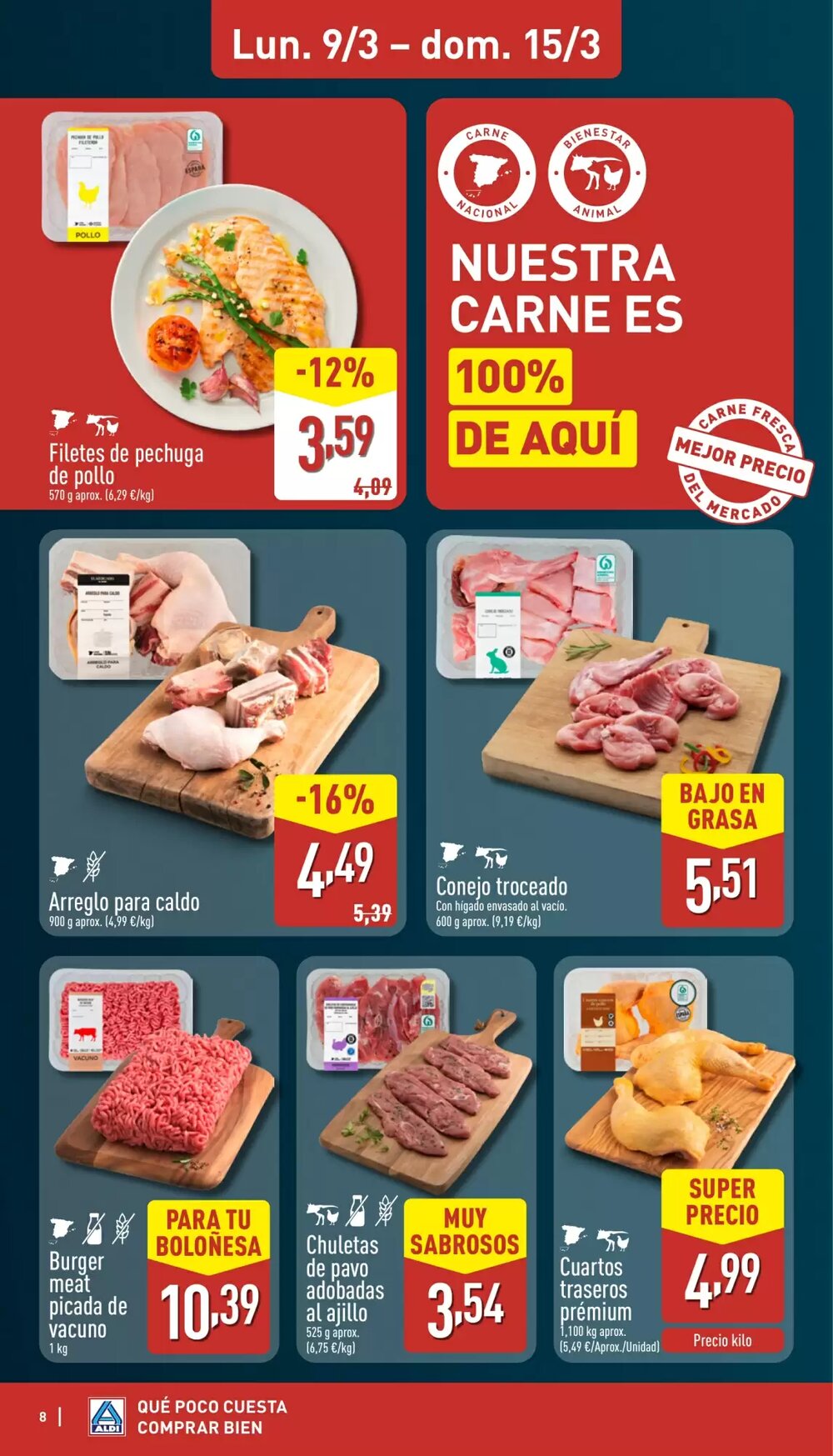 Folleto promocional de ALDI válido desde el 09/03/2026 - Página 8.