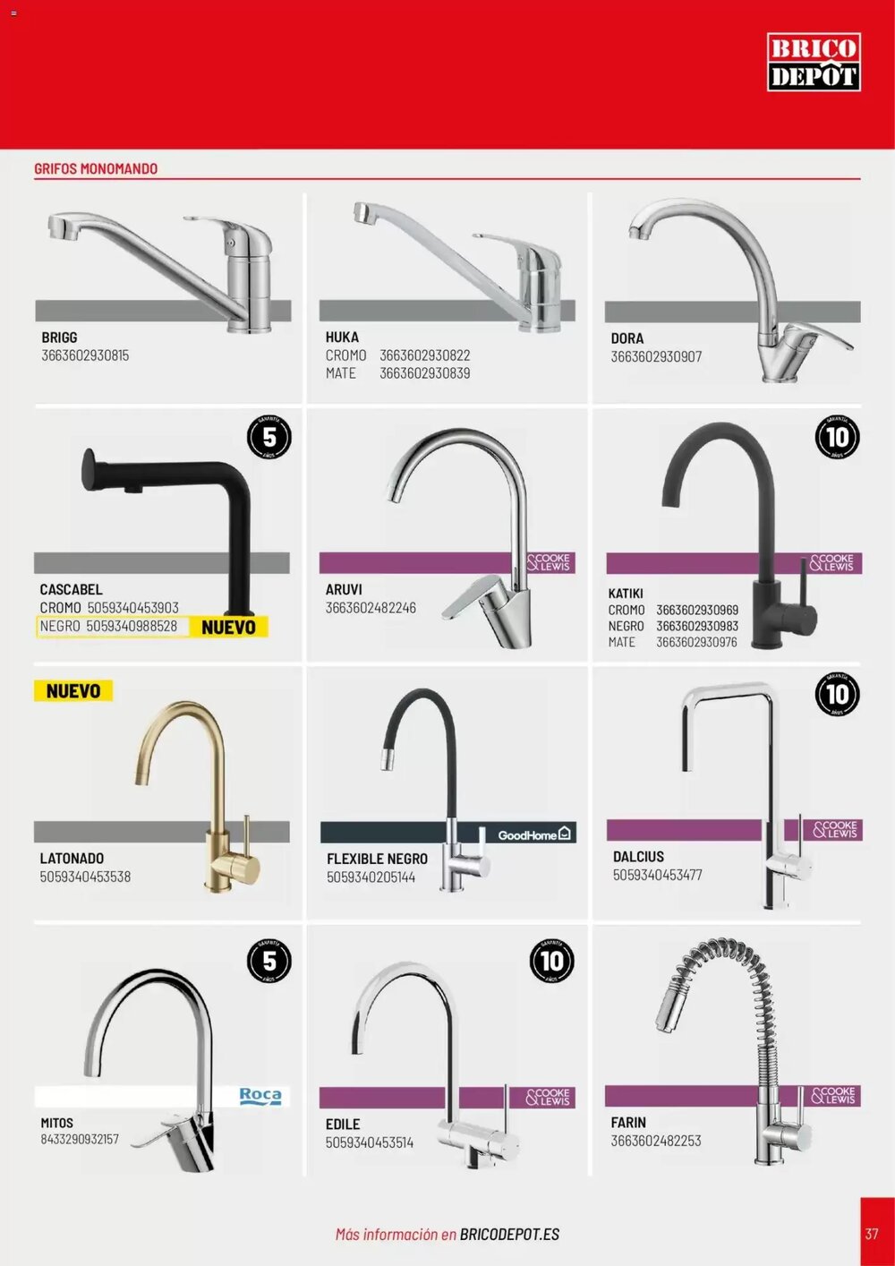Folleto promocional de Brico Depôt válido desde el 11/03/2026 - Página 37.