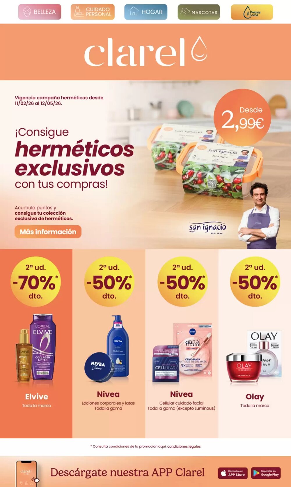 Folleto promocional de Clarel válido desde el 11/03/2026 - Página 1.