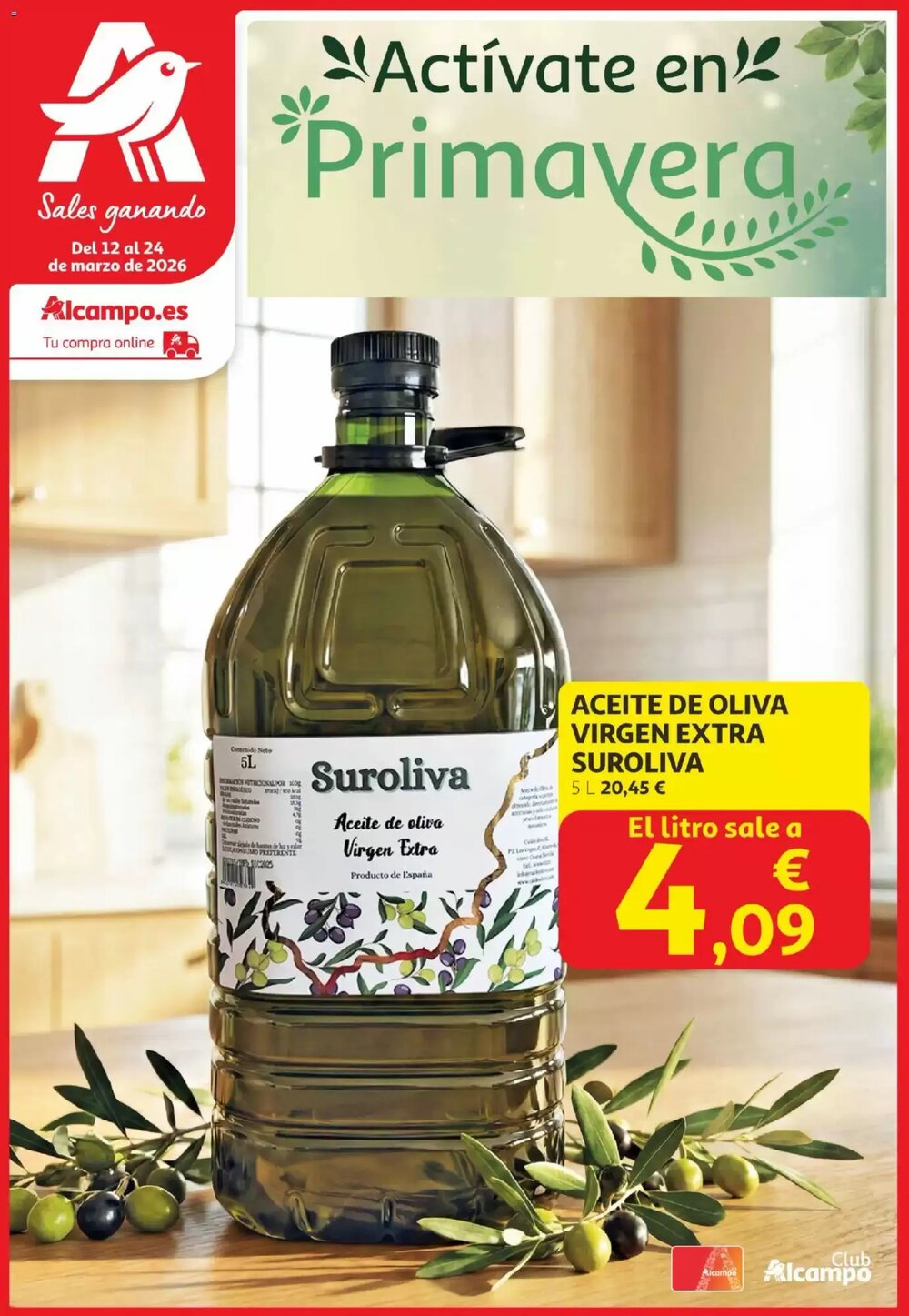 Folleto promocional de Alcampo válido desde el 12/03/2026 - Página 1.