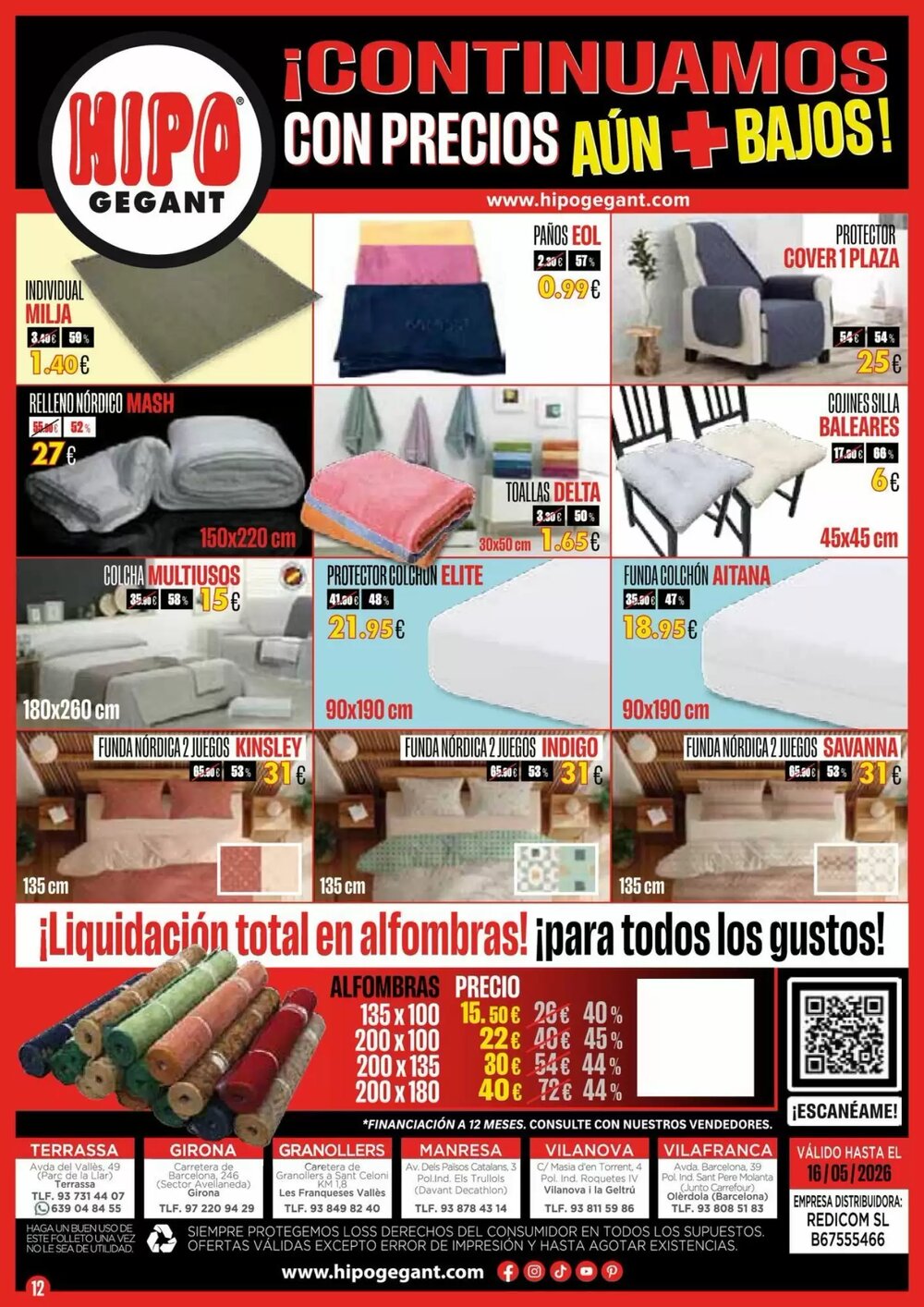 Folleto promocional de Hipo Gegant válido desde el 13/03/2026 - Página 12.