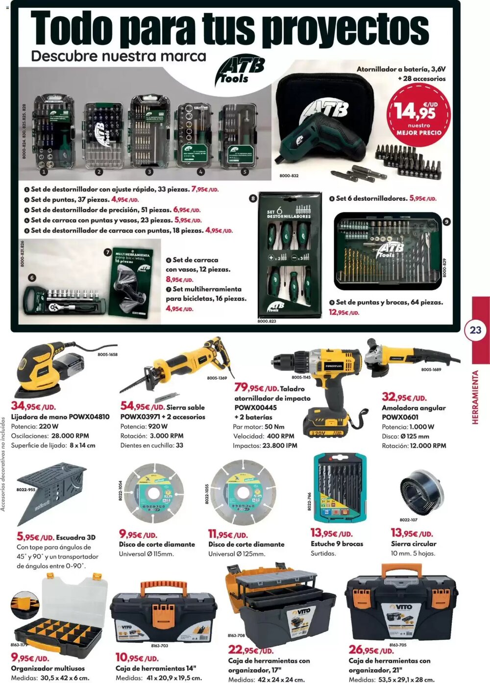 Folleto promocional de BricoCentro válido desde el 23/03/2026 - Página 23.