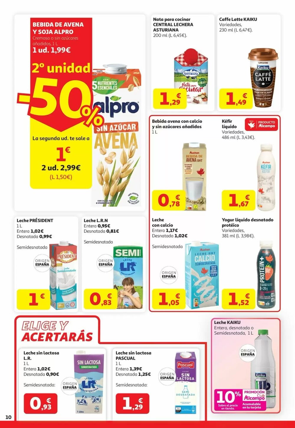 Folleto promocional de Alcampo válido desde el 22/04/2026 - Página 10.