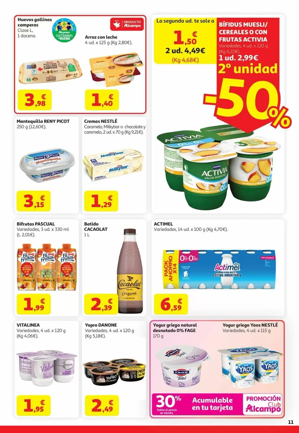 Folleto promocional de Alcampo válido desde el 22/04/2026 - Página 11.