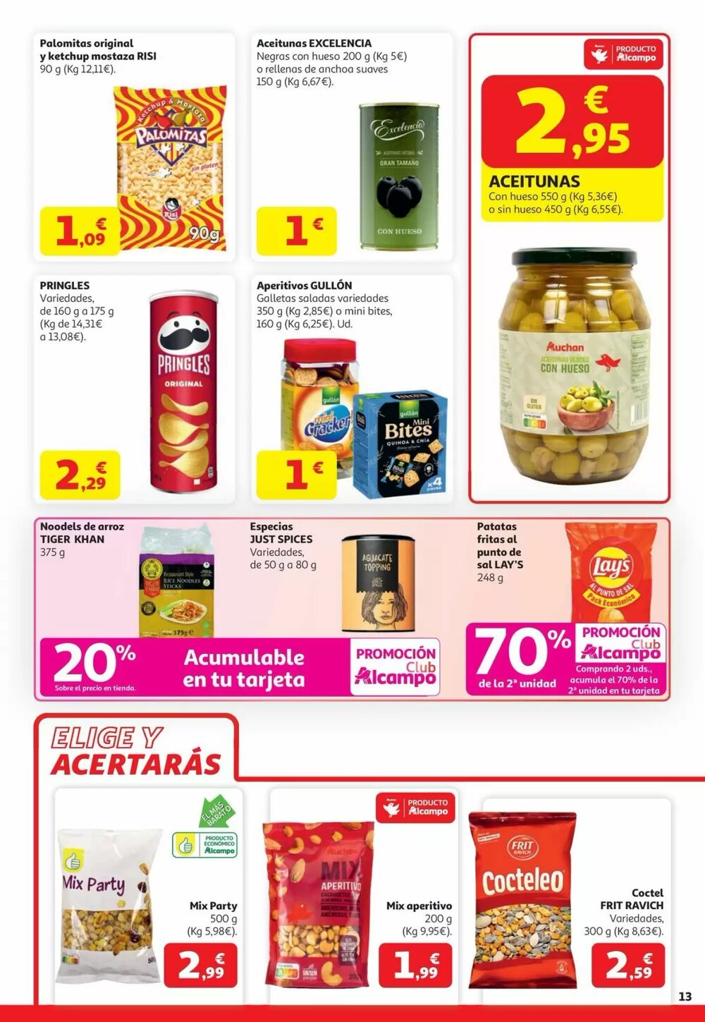 Folleto promocional de Alcampo válido desde el 22/04/2026 - Página 13.