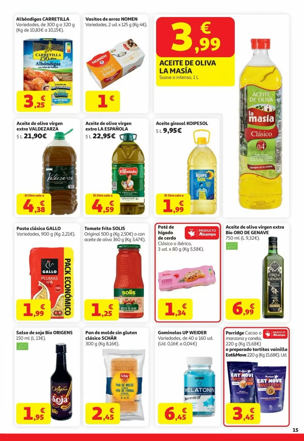 Folleto promocional de Alcampo válido desde el 22/04/2026 - Página 15.