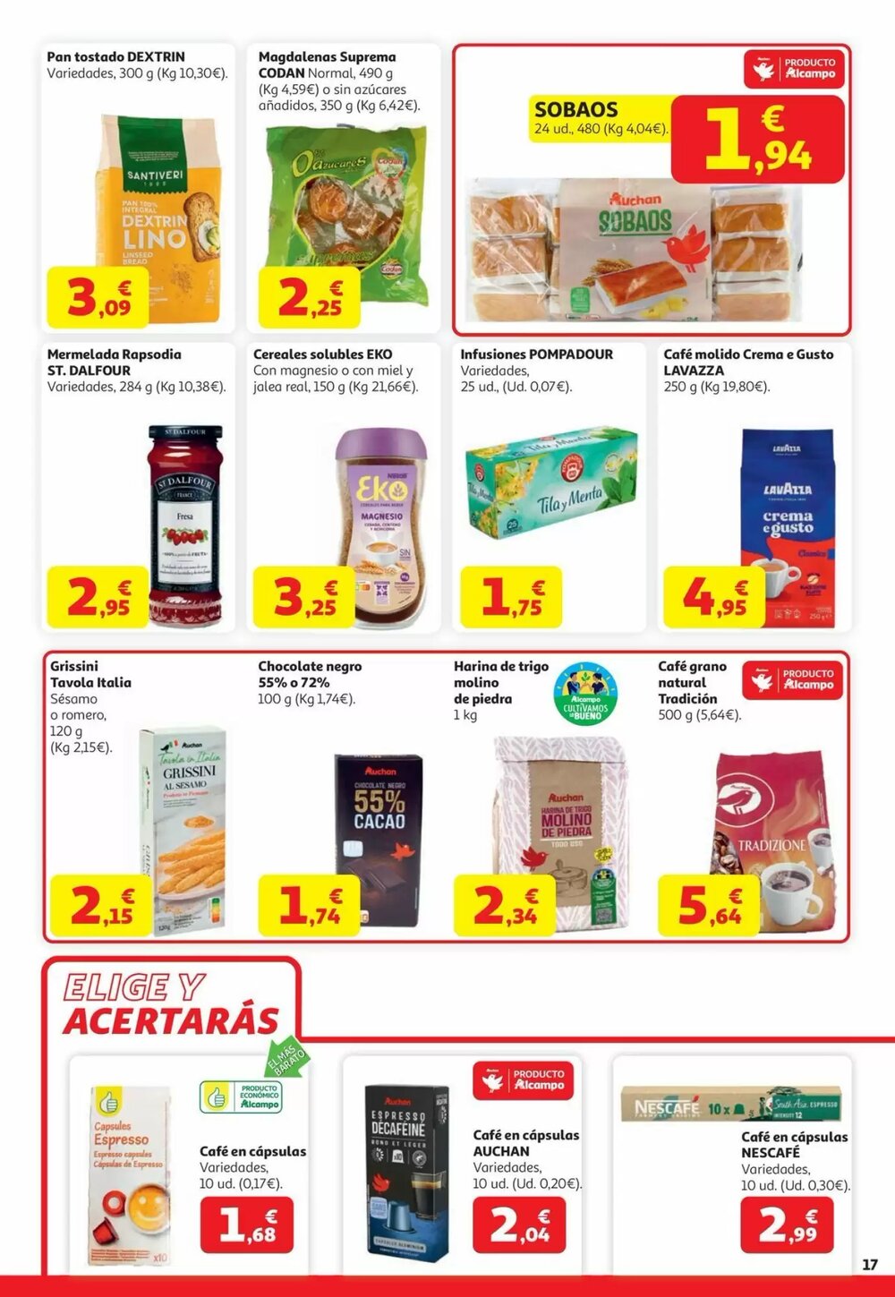 Folleto promocional de Alcampo válido desde el 22/04/2026 - Página 17.