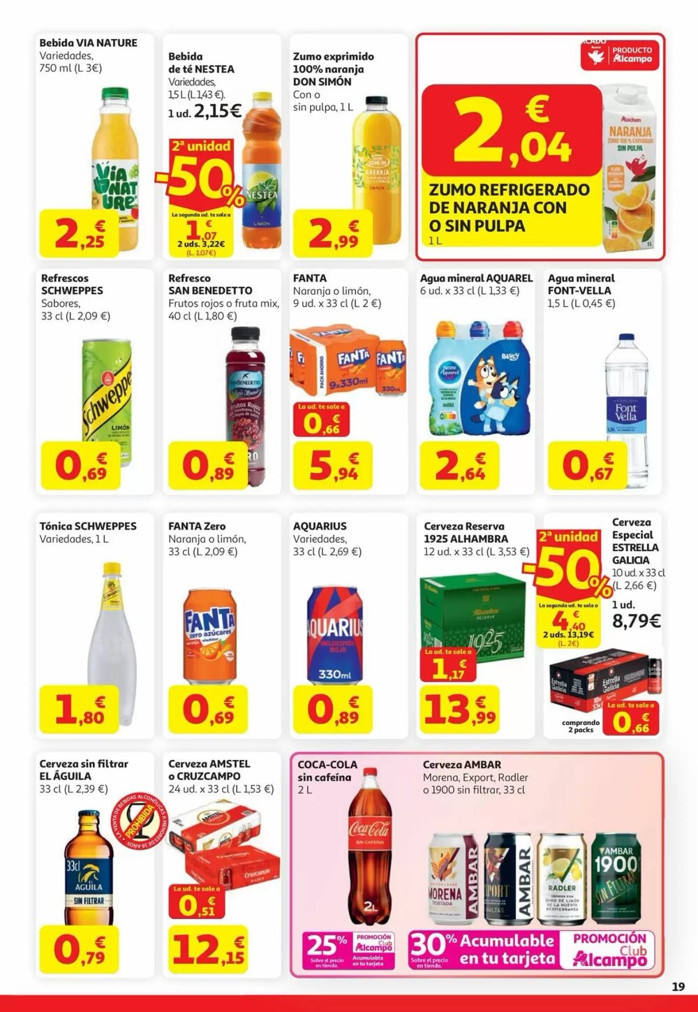 Folleto promocional de Alcampo válido desde el 22/04/2026 - Página 19.
